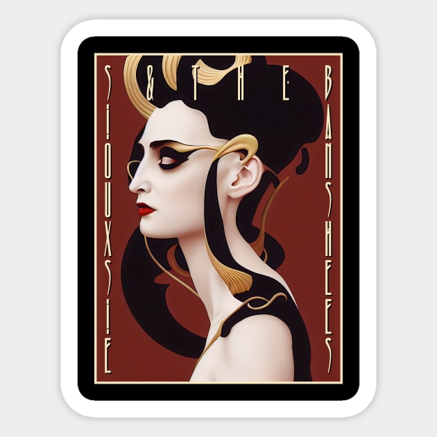 Siouxsie and the Banshees Art Deco Sticker by kruk